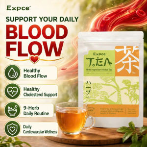 Expce 9-Ingredient Herbal Tea for Healthy Cholesterol & Blood Flow Support Daily Wellness Drink