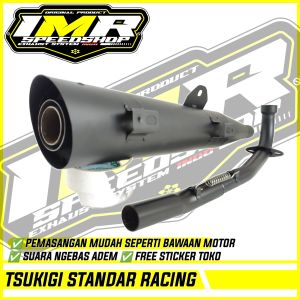 KNALPOT TSUKIGI STANDAR RACING KHARISMA KIRANA SUPRA FIT X 125 ABSOLUTE REVO Dll