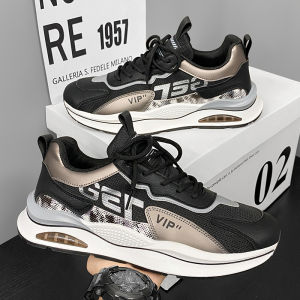 Korean casuals sneaker shoes for men Breathable black sport shoes rubber running shoes flat walking shoes for men