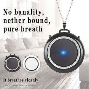 A.one Wearable Air Purifier Necklace Mini Portable USB Air Cleaner Negative Ion Generator Low Noise Air Freshener USB Charge ion air purifier COD