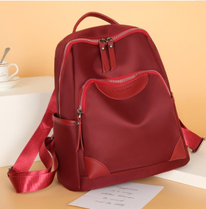 Tas Ransel Punggung Wanita Sekolah Jalan Kasual Style Backpack Fashion Kekinian Bahan Nilon COD T245