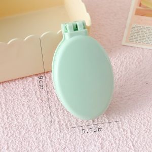LIWU Mini Lược gội đầu gấp gọn với gương Rỗng Lược túi khí Di động Gỡ rối Lược đệm khí Du lịch