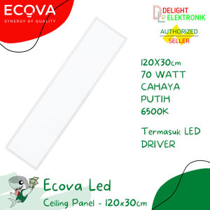 Lampu Downlight LED Panel LED Ecova LED 70W 120cm X 30cm Plafon