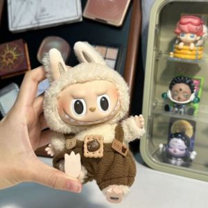 YOUSHI TOP Phụ kiện đồ chơi Quần áo thời gian  Quần có dây đeo Quần áo búp bê Quần áo búp bê vải nhung lông Đồ trang trí Mini Quần áo búp bê cotton 17cm Phụ kiện búp bê cotton