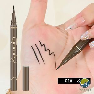 Makayo (ใหม่/ของแท้) ปากกาอายไลเนอร์ สีดำ ติดทนนาน เขียนง่าย เนื้อลิขวิด กันน้ํา ติดทนนาน แห้งเร็ว 4 สี Eye Liner พร้อมส่ง