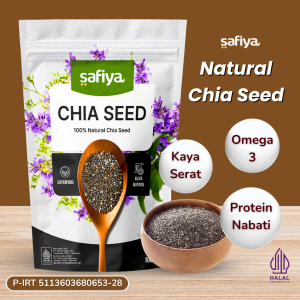 Safiya Organic Chia Seed 500 Gr Organik Black Chia | Biji Chia Original Premium