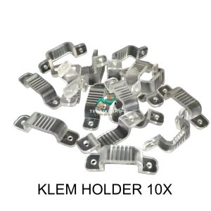 Klem Holder Lampu LED Strip 220V / Selang 3528 5050 + Sekrup Isi 10pcs