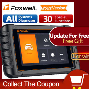 Foxwell NT809 OBD2 Scanner Full System 2025 Newest Diagnostic Tool Car Scanner Car Diagnosis Odb2 Car Diagnostic Tool OBDII Car Diagnostic Scanner ECU Scanner Automotive Scanner Auto Scanner Tool Code Readers & Scan Tools For 12V All Cars
