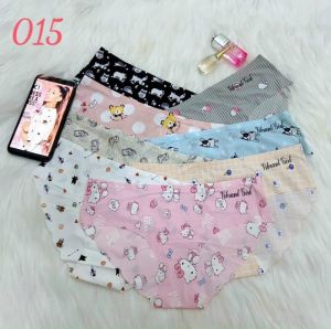 (Combo 5) Quần Lót Nữ Su Viền Sóng Vibrant Gril Họa Tiết Xinh Xắn You&Me Bra - 015