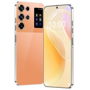 คุณภาพดี S25สมาร์ทโฟนเครือข่าย4G/5G ใหม่6.7นิ้วหน่วยความจำหน้าจอใสเป็นพิเศษ12GB + แบตเตอรี่512GB 14.0แอนดรอยด์7800MAh