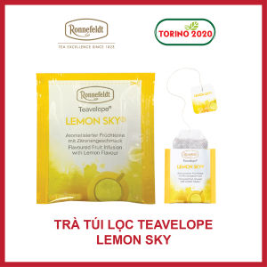 [HCM][HÀNG CHÍNH HÃNG] Trà Túi Lọc Ronnefeldt tea-Teavelope Lemon Sky 1 túi 1.5g - sáng lập từ năm 1823 được hái bằng tay 2 lá 1 búp
