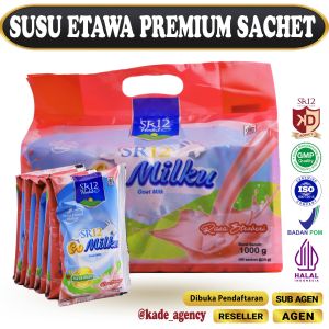 GOMILKU STRAWBERRY SR12 / SUSU KAMBING ETAWA TERBAIK DAPAT MENGATASI KOLESTEROL DIABETES ASAM URAT DLL