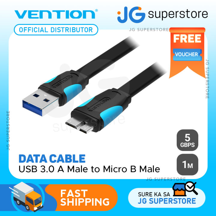 Vention Micro USB 3.0 A Male to Micro USB B Male Flat Nickel Plated ...