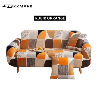 [Gratis Ongkir]Xxmake 1/2/3/4 Seater Sarung Sofa bed penutup sofa Removable And Washable Cover Sofa Multifungsi Elastis Cover Sofa Motif( Bonus 1 Sarung Bantal dan stickfoam )