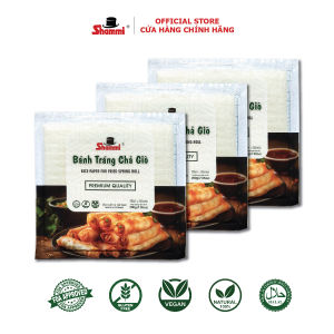 Combo 3 Bánh Tráng Chả Giò Shammi 200g/gói - Nem Rán Cuốn Chả Giò Giòn Rụm Hàng Việt Nam Xuất Khẩu