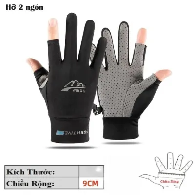 Găng tay chống nắng UPF50+ chống tia UV thoáng khí chống trượt cho nam nữ khi hoạt động ngoài trời