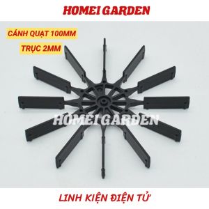 Cánh Quạt Bánh Xe Nước 12 Cánh – Trục 7mm 2mm Đường Kính 110mm 100mm Mô Hình STEM Thí Nghiệm HM0625