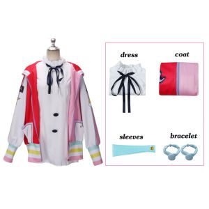 UTA Cosplay Costume One Piece Anime Film Red Hoodie UTA Uniform Daughter Of Shanks Accessories Costume Set for Kids