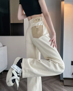 Slim Straight Wide-Leg Jeans 窄版直筒阔腿牛仔裤