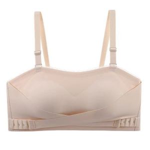 【 Official】Strapless Invisible Bra 防滑防下垂礼服款抹胸内衣 Womens Push-Up Anti-Slip Wire-Free Bra Bralette Anti-Exposure Beautiful Back Thin Bra Invisible Underwear Bra With Detachable Straps