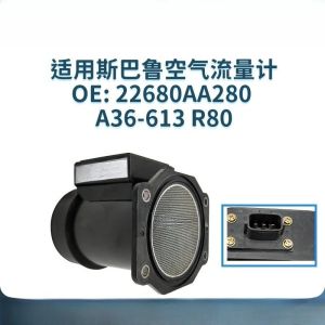 Kail A36-613 R80 Mass Air Flow Meter Sensor MAF For Subaru Forester Impreza Legacy 2.0 2.2 2.5L AWD 4WD 22680AA280 A36613R80 R6P8Q