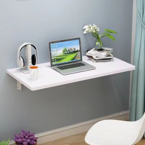 Foldable table with wall bracket foldable shelves with wall bracket smart table space saver table computer table collapsible shelf brackets