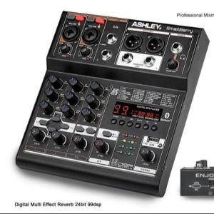 Mixer Audio ASHLEY 4 Channel SMALLBERRY Efek Reverb 99DSP Original