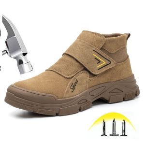 Sepatu Safety Boots Pria Ujung Besi Kantor Kerja Profesional Proyek Shoes Anti Paku Sport Olahraga Lapangan Tidak Licin Keren 413