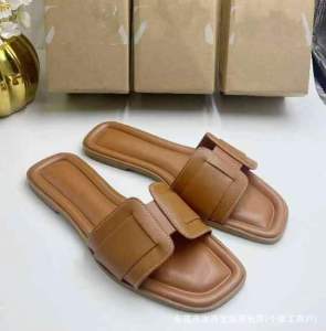 [Free Shipping] Ladies Flat Shoes New Casual One-Strap Sandals African Plus Size WomenS Flat Slippers