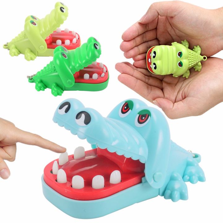 LIEYH Kids Family Games Biting Hand Alligator With Keychain Dentist ...