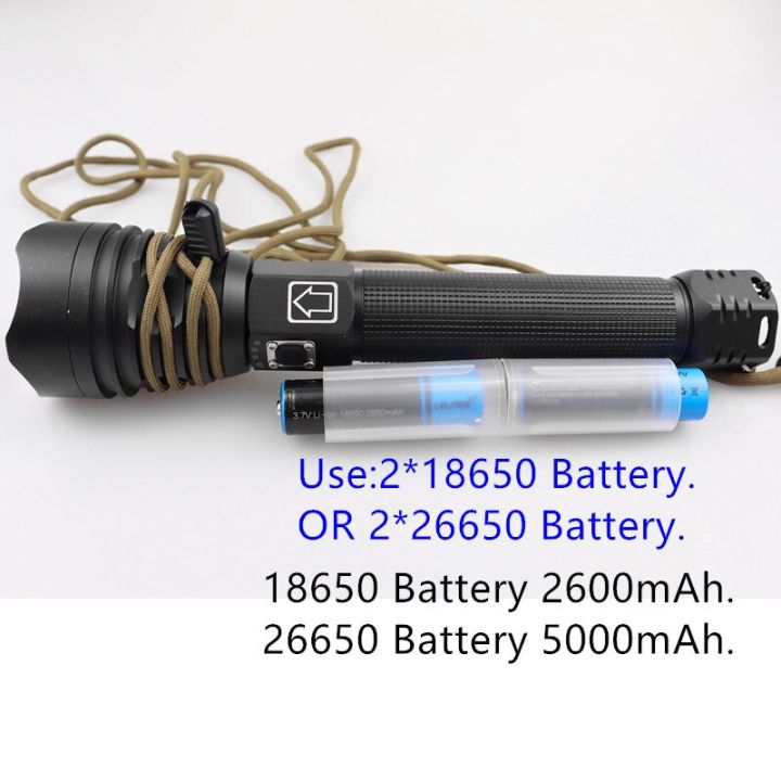 LED plus XHP120 zoom lampe torche USB rechargeable étanche antichoc poche XHP99 Xhp90 5000Mah