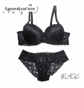 COD BRA SET bh + cd beha + TEMPAT  JEMURAN celana dalam wanita setelan renda import quality CR22 32-42 cup B
