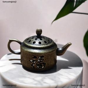 [COD] tunyunguoji กระถางธูปทองเหลืองลายมังกรฟีนิกซ์มีช่องใส่ธูปเครื่องหอม