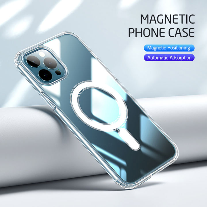 Original For iPhone11 Pro Max MagSafe Magnetic Transparent Case For iPhone  11/IPhone 11 Pro/IPhone11Pro Max Magnetic TPU Transparent Crystal Phone