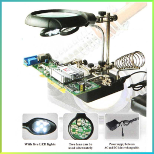 BEST SELLER COD Taffware Helping Hand Alat Pegangan Solder Kaca Pembesar LED / kaca pembesar service hp elektronik tv / alat service hp lengkap kaca pembesar / alat service hp kaca pembesar / kaca pembesar buat servis jam tangan / kaca pembesar buat servi