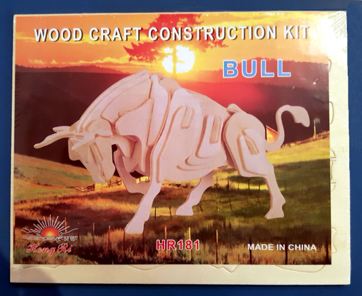 Woodcraft Construction Kit DIY 3D Puzzle Animals Educational - Main Image