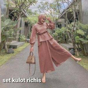 SET KULOT RICHIS / SETELAN WANITA MURAH / SETELAN WANITA KEKINIAN / SETELAH WANITA TERLARIS