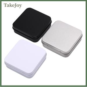 TakeJoy Coral NIC Mini Metal Tins Container Square Hinged Flip Storage Tin Box Jewelry Coin Case