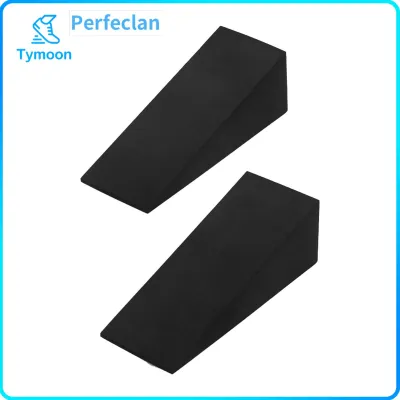 2 Pieces Yoga Wedge Yoga Wedge Blocks Anti Slip EVA Foam Riser Block Squat Wedge for Home Gym Balancing Practice Exercise