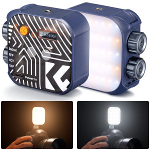 K&F CONCEPT CRI 96+ 2500K-9900K Bi-Color LED Video Light 2000mAh Rechargeable Camera Lighting For Photography Vlog Selfie Flash