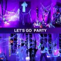Onforu 2 Pack 60W LED Black Lights, Blacklight Flood Light with Plug, IP66 Waterproof Black Lights for Dance Party, Glow in The Dark, Halloween Lights, Body Paint, Fluorescent Poster, Neon Glow. 