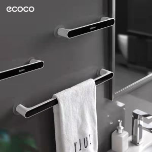 Ecoco Towel Rack Punch-Free Bathroom Bathroom Suction-Type Rack Bath Towel Rack Minimalist Creative Towel Rack