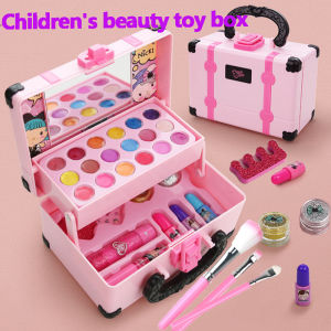 Girls Real Makeup Kit Washable Non-toxic Makeup Toy Set Retro Beauty Makeup Kids Makeup Toys