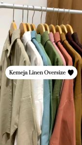 Kemeja Oversize Katun Linen Rami: Kemeja Cocok untuk Musim Panas