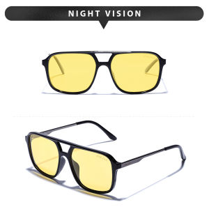 Grey Jack Kacamata Sunglasses Polarized Model Aviator Kotak Fashionable Anti Silau UV400 Pria Wanita 3124