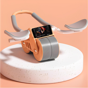 Abdominal Wheel Automatic Rebound Muscle Elbow Support Exerciser Fitness Equipment Thin Belly Abdominal Roller Equipment 健腹轮