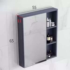 Tủ gương nhà tắm NEWLIFE tủ gương đa năng tủ make up cao cấp kích thước 75x65cmKệ Để Đồ Nhà Tắm Kháng Ẩm