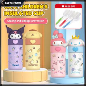 (Free Gifts)350ML Kawaii Cartoon 316 Stainless Steel Thermos Cup Portable Doll Water Cup For Children Cinnamoroll Aatroxw