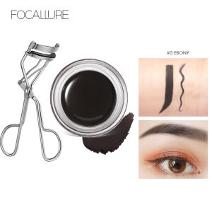 FOCALLURE 2pcs eye makeup set Waterproof Eyebrow Gel+Eyelash Curler Lasting Curl Makeup Tools