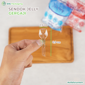 Sendok Jelly Bening Puding Eskrim Isi 100 Pcs Sendok Kecil Mini isi 3 pack